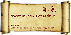 Marczinkech Hermiás névjegykártya
